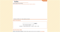 Desktop Screenshot of kafito.com